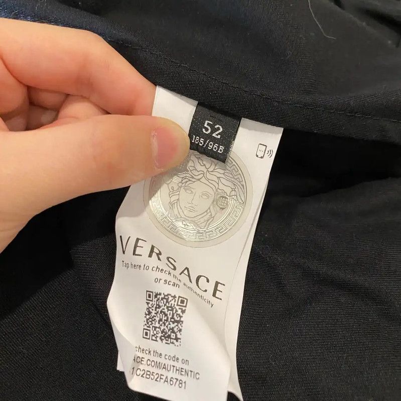 Versace Versace Black Polyester Men's Jacket 0089 Size US M / EU 48-50 / 2 - 4 Thumbnail