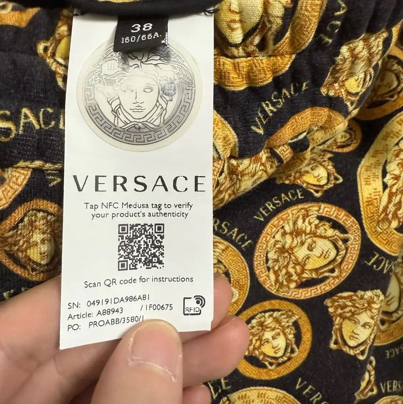 Versace Versace Multi-Color Cotton Men's Outerwear 0089 Size US M / EU 48-50 / 2 - 8 Thumbnail