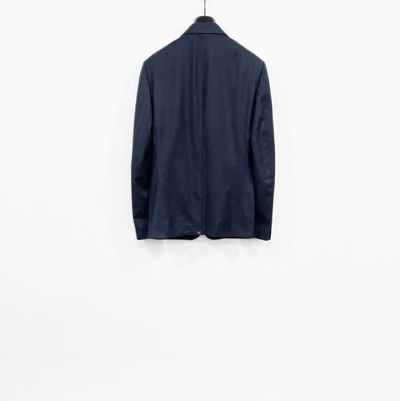 Versace Versace Men's Navy Wool Blazer Jacket 0089 Size US M / EU 48-50 / 2 - 2 Thumbnail
