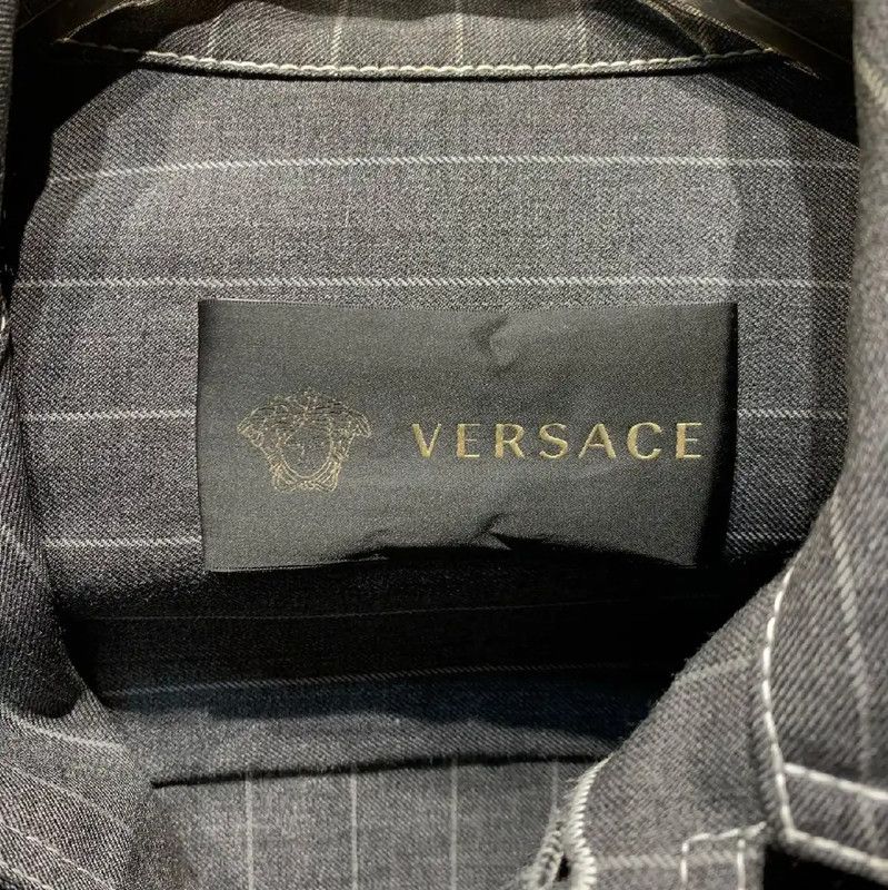 Versace Versace Cotton Denim Jacket for Men 0089 Size US M / EU 48-50 / 2 - 2 Thumbnail