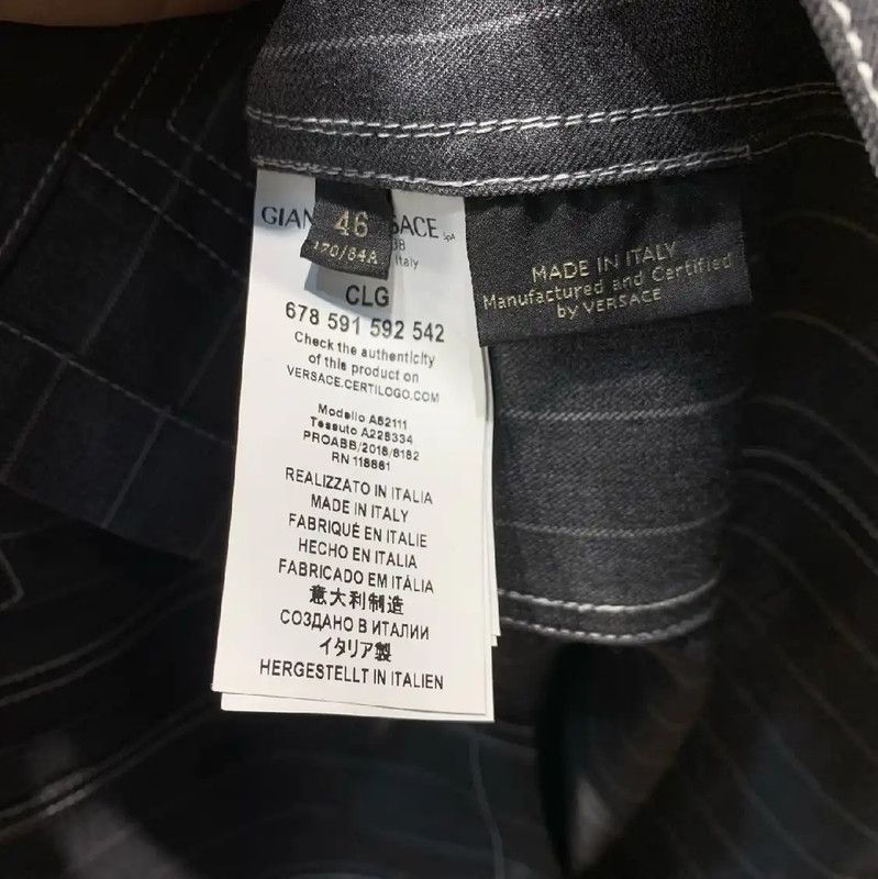 Versace Versace Cotton Denim Jacket for Men 0089 Size US M / EU 48-50 / 2 - 6 Thumbnail