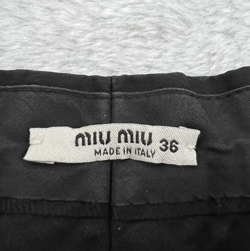 Miu Miu Miu Miu Men's Black Casual Pants for Summer 0089 Size US 30 / EU 46 - 3 Thumbnail