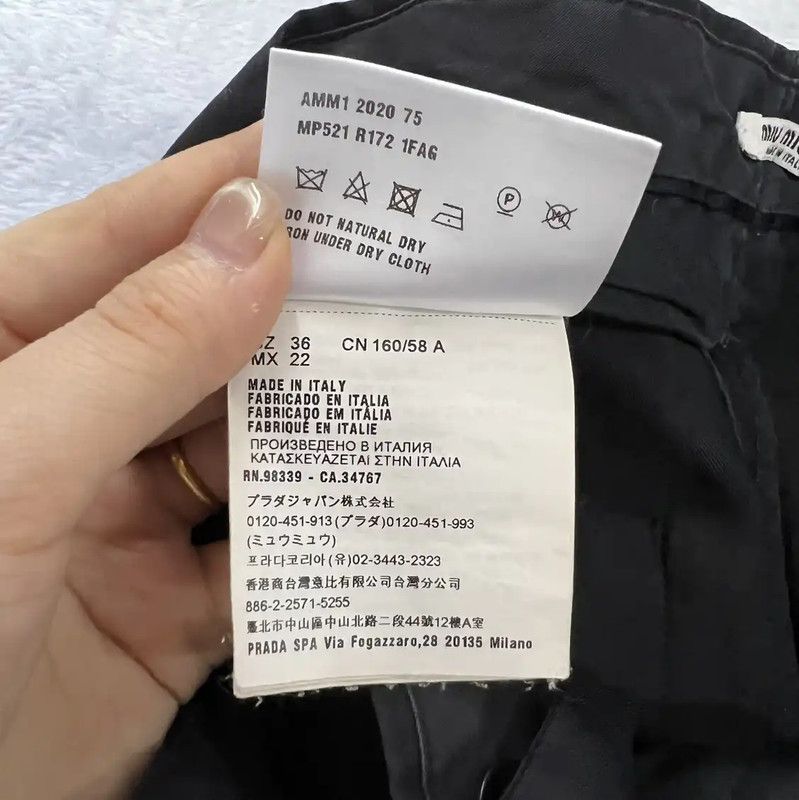 Miu Miu Miu Miu Men's Black Casual Pants for Summer 0089 Size US 30 / EU 46 - 4 Thumbnail