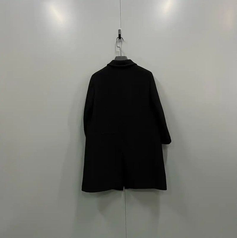Miu Miu Miu Miu Black Cotton Long Coat for Men 0089 Size US M / EU 48-50 / 2 - 2 Thumbnail