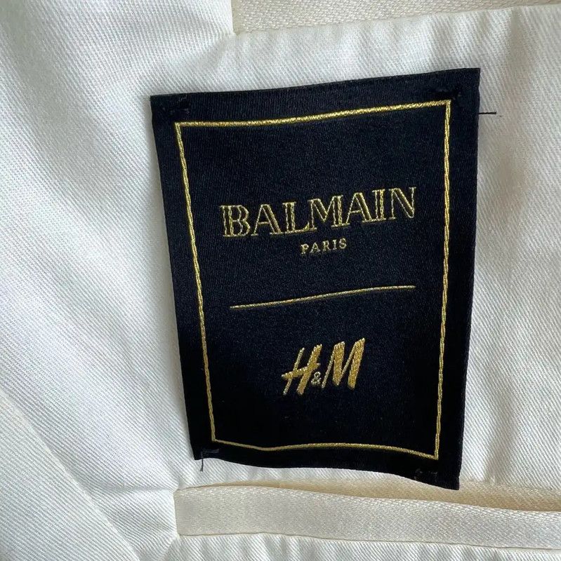 Balmain Balmain Men's White Cotton Jacket 0089 Size US M / EU 48-50 / 2 - 4 Thumbnail