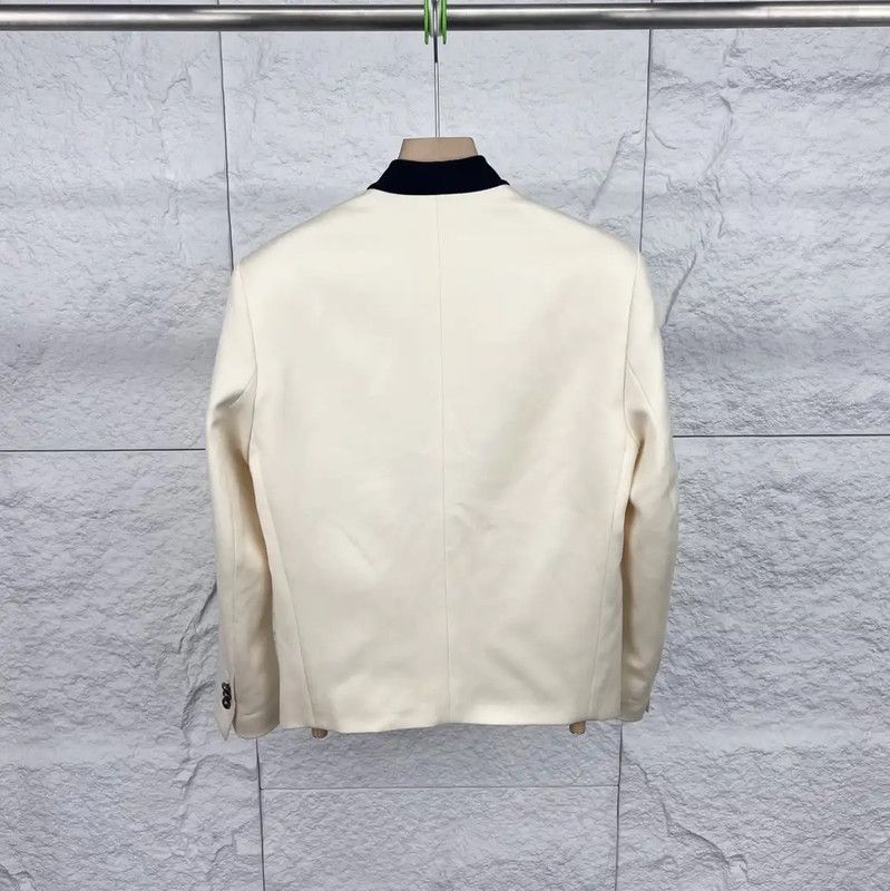 Balmain Balmain Men's White Cotton Jacket 0089 Size US M / EU 48-50 / 2 - 2 Thumbnail