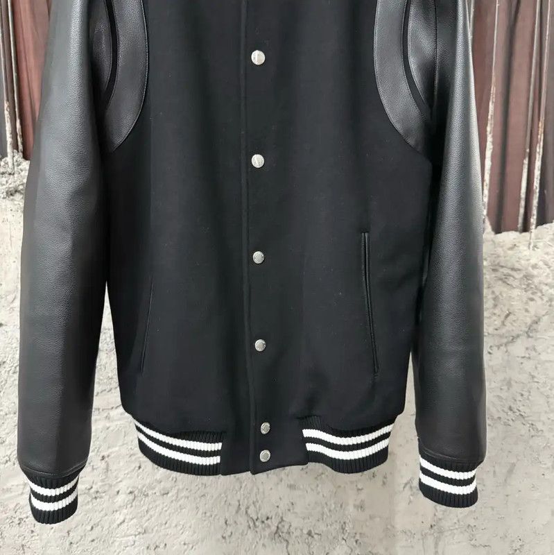 Balmain Balmain Black Long Sleeve Varsity Jacket 0089 Size US M / EU 48-50 / 2 - 5 Thumbnail