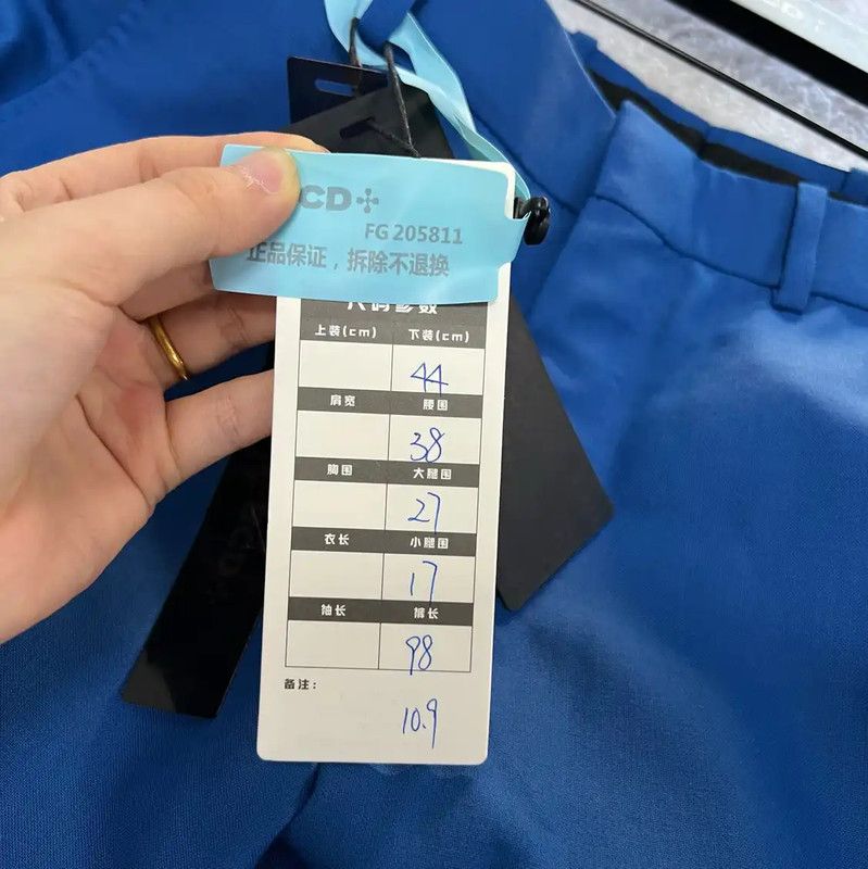 Alexander McQueen Alexander McQueen Summer Blue Men's Casual Pants 0089 Size US 30 / EU 46 - 6 Thumbnail