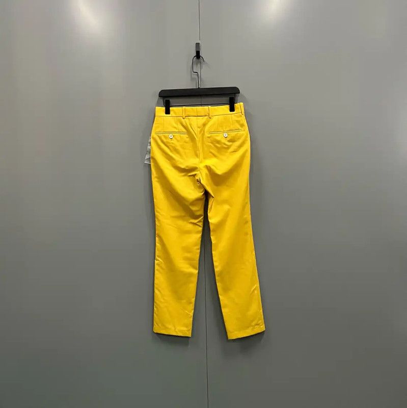 Alexander McQueen Alexander McQueen Yellow Cotton Men's Casual Pants 0089 Size US 32 / EU 48 - 2 Thumbnail