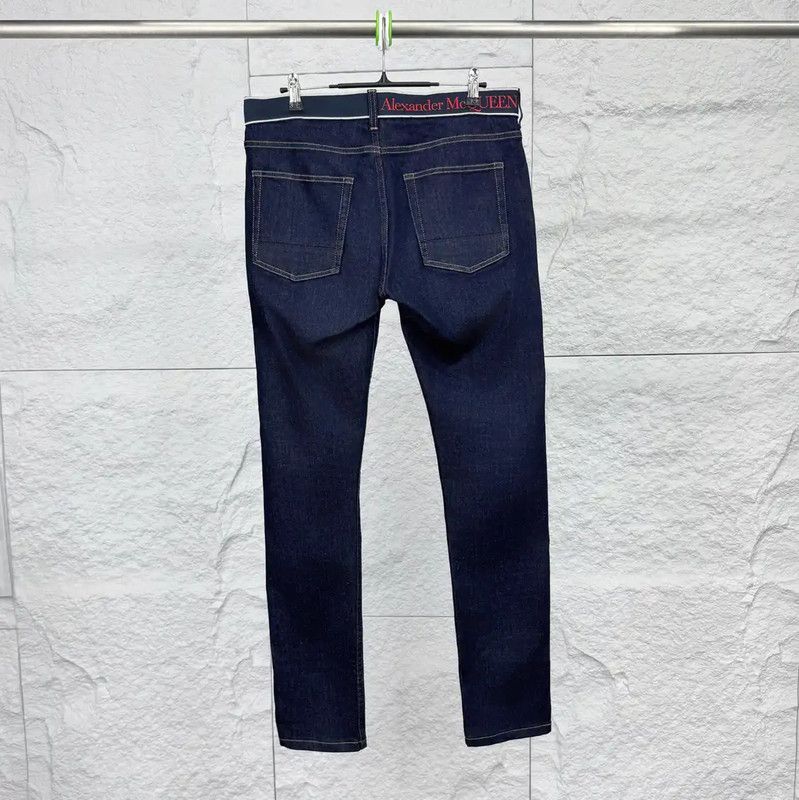 Alexander McQueen Alexander McQueen Casual Dark Blue Cotton Pants 0089 Size US 32 / EU 48 - 2 Thumbnail