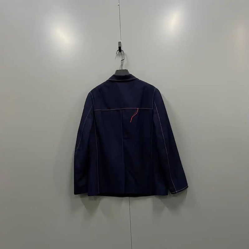 Marni Marni Navy Blue Cotton Long Sleeve Jacket 0089 Size US M / EU 48-50 / 2 - 2 Thumbnail