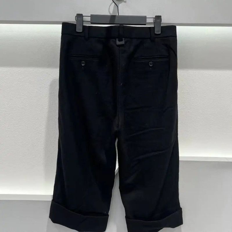 Thom Browne Thom Browne Black Wool Casual Pants for Men 0089 Size US 32 / EU 48 - 2 Thumbnail