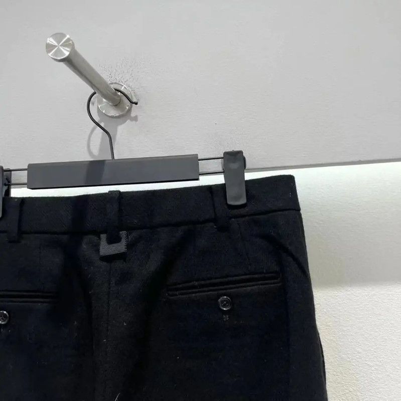 Thom Browne Thom Browne Black Wool Casual Pants for Men 0089 Size US 32 / EU 48 - 3 Thumbnail