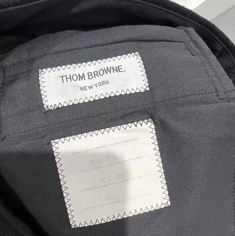 Thom Browne Thom Browne Black Wool Casual Pants for Men 0089 Size US 32 / EU 48 - 5 Thumbnail
