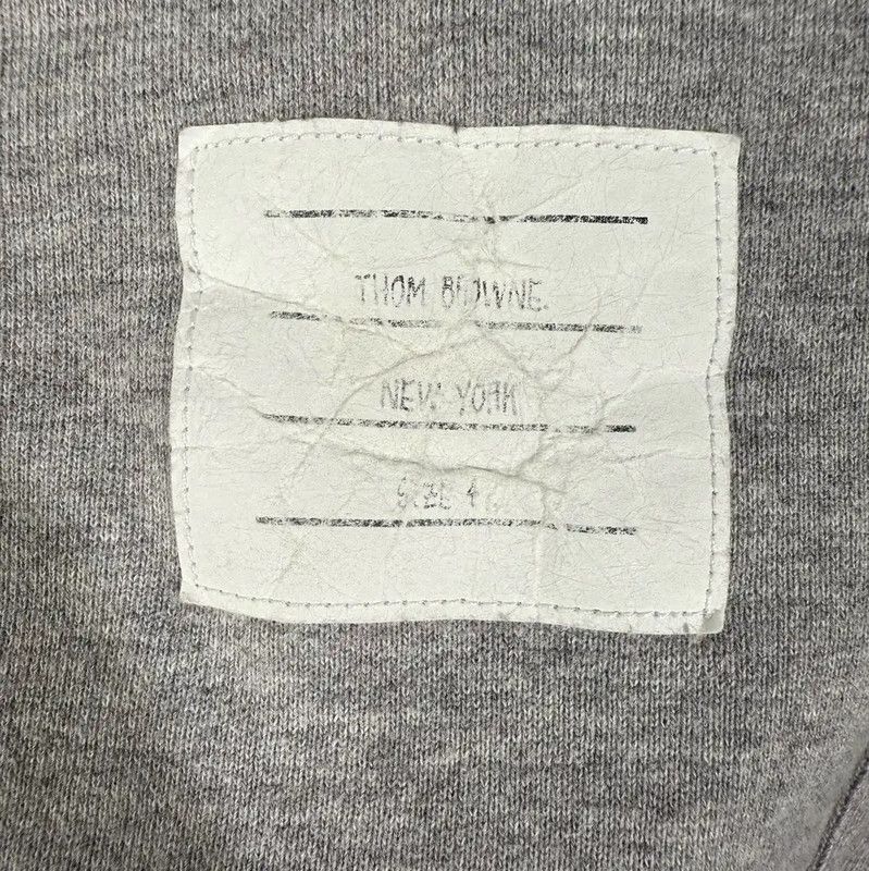 Thom Browne Thom Browne Gray Cotton Men's Sweatshirt 0089 Size US M / EU 48-50 / 2 - 4 Thumbnail