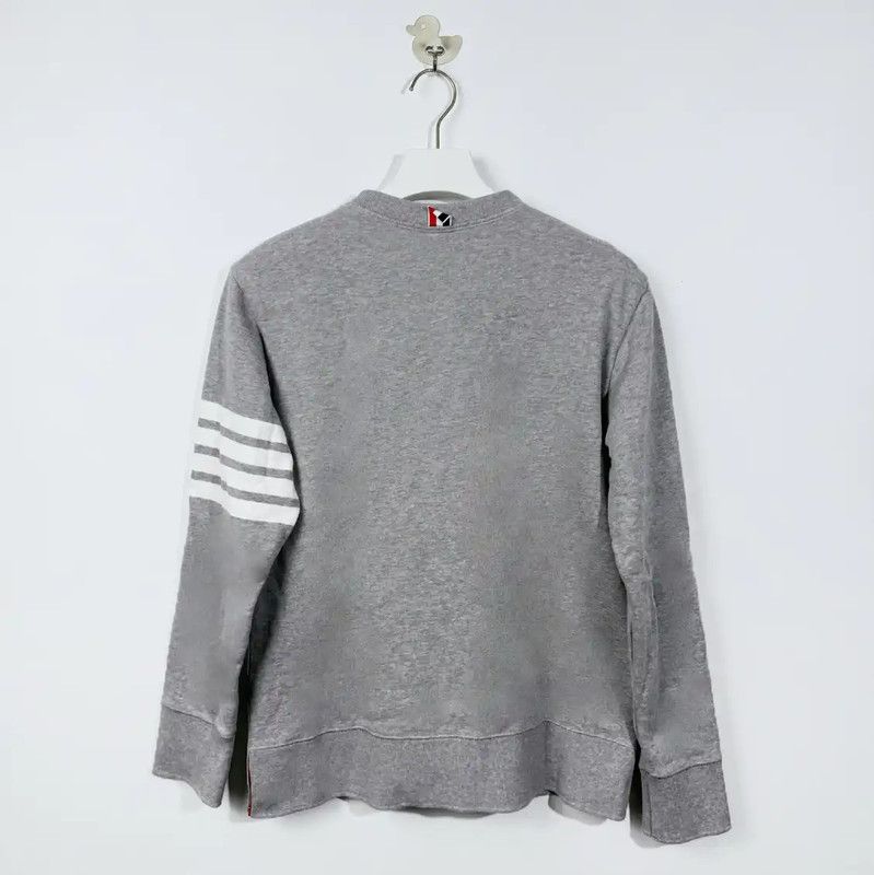 Thom Browne Thom Browne Gray Cotton Men's Sweatshirt 0089 Size US M / EU 48-50 / 2 - 2 Thumbnail