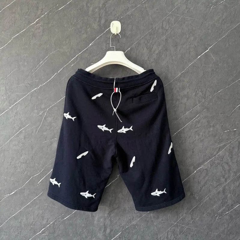 Thom Browne Thom Browne Navy Cotton Men's Shorts 0089 Size US 30 / EU 46 - 2 Thumbnail