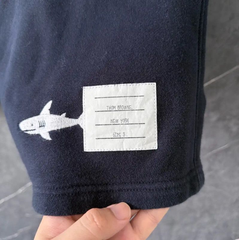 Thom Browne Thom Browne Navy Cotton Men's Shorts 0089 Size US 30 / EU 46 - 4 Thumbnail
