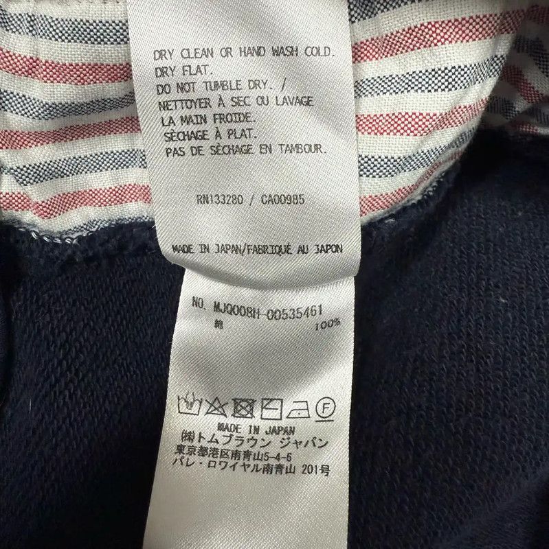 Thom Browne Thom Browne Casual Navy Cotton Trousers 0089 Size US 26 / EU 42 - 9 Thumbnail