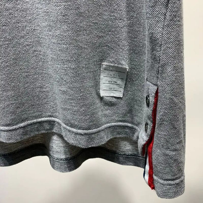 Thom Browne Thom Browne Gray Cotton Men's Polo Shirt 0089 Size US M / EU 48-50 / 2 - 5 Thumbnail