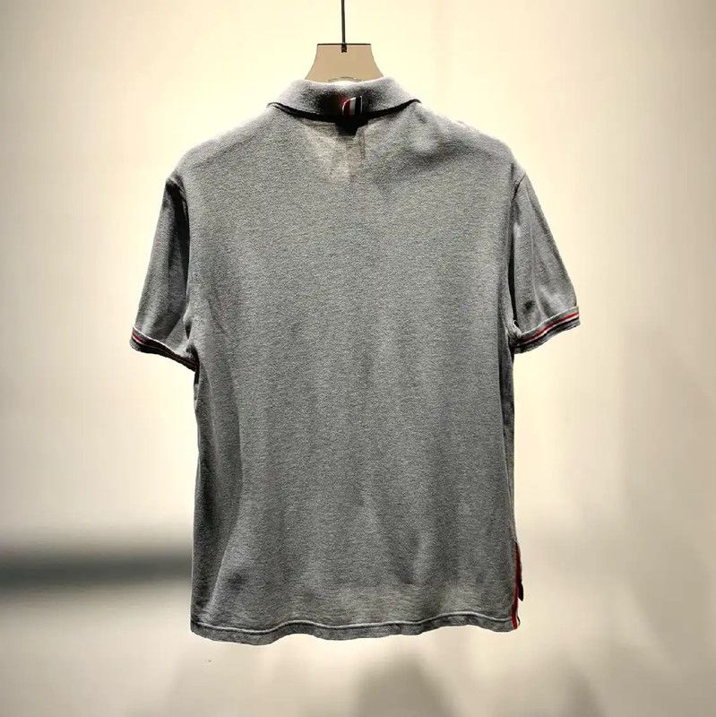 Thom Browne Thom Browne Gray Cotton Men's Polo Shirt 0089 Size US M / EU 48-50 / 2 - 6 Thumbnail