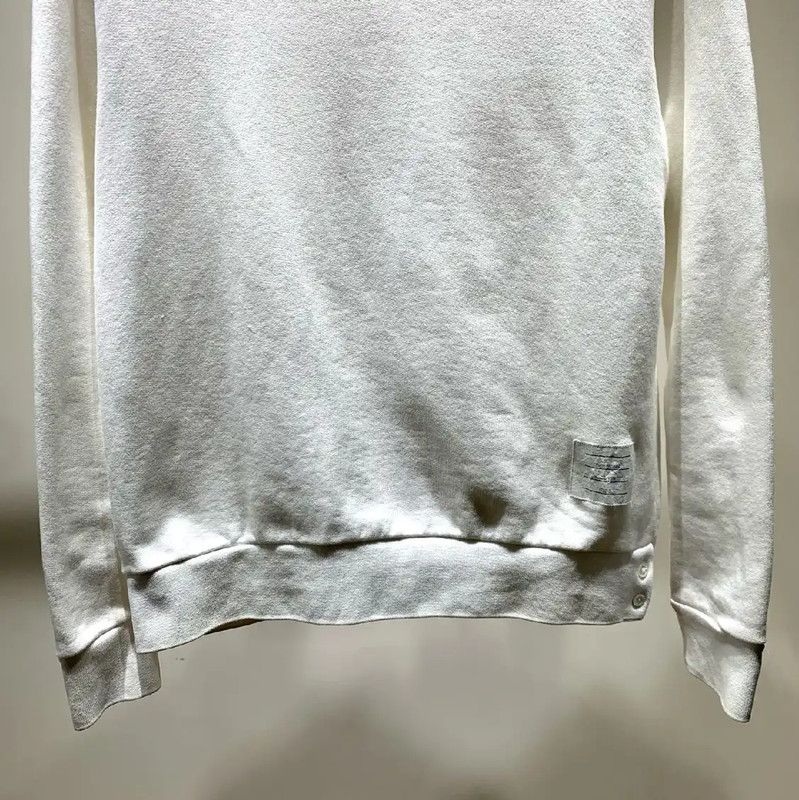 Thom Browne Thom Browne White Cotton Men's Sweatshirt 0089 Size US M / EU 48-50 / 2 - 3 Thumbnail