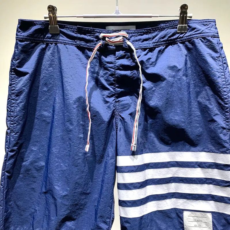 Thom Browne Thom Browne Men's Blue Nylon Shorts 0089 Size US 30 / EU 46 - 3 Thumbnail