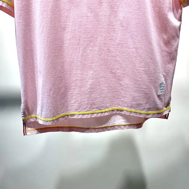 Thom Browne Thom Browne Pink Cotton Men's T-Shirt 0089 Size US M / EU 48-50 / 2 - 6 Thumbnail