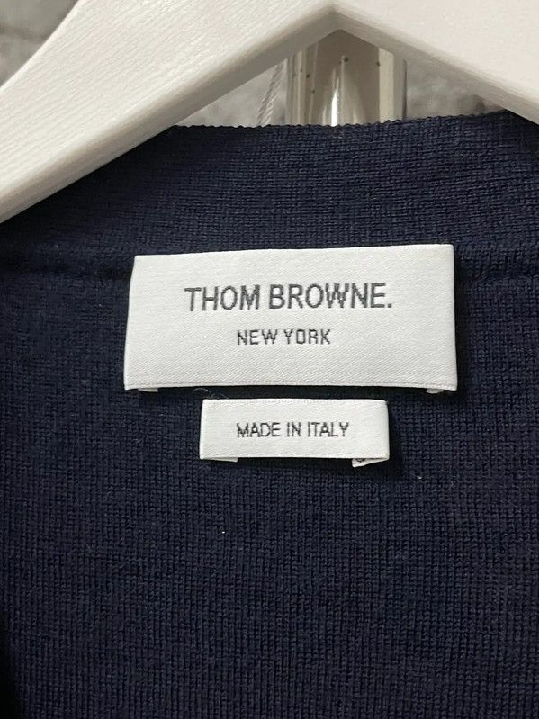 Thom Browne Thom Browne Blue Long Sleeve Cardigan for Men 0089 Size US M / EU 48-50 / 2 - 8 Thumbnail