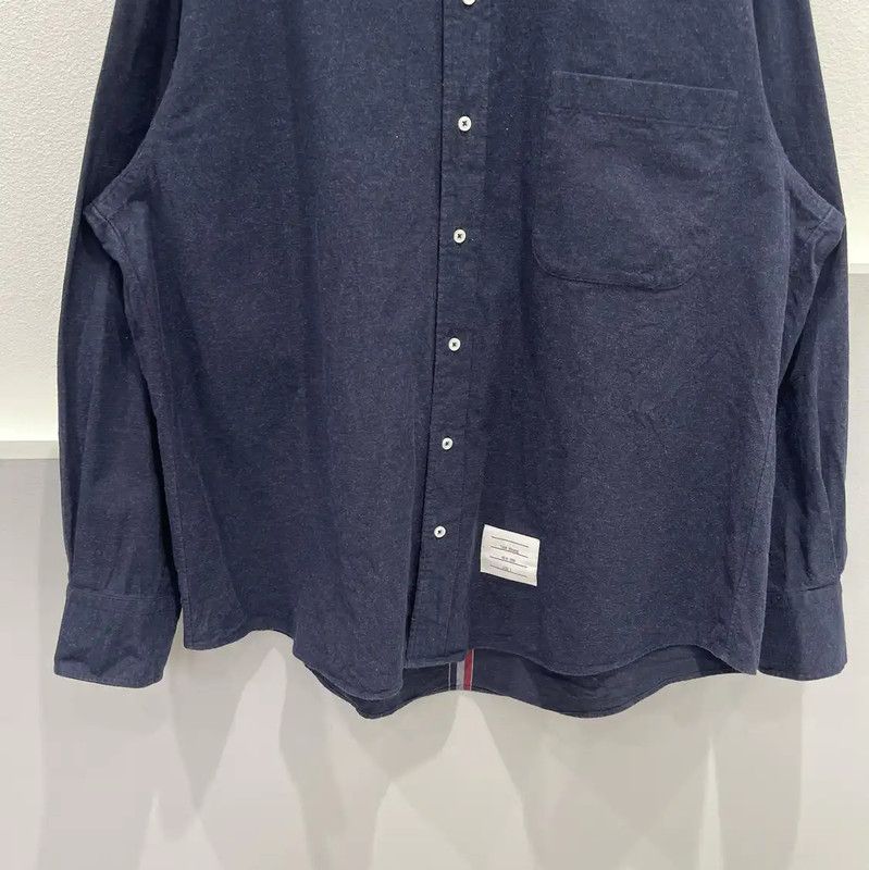 Thom Browne Thom Browne Navy Cotton Long Sleeve Shirt 0089 Size US M / EU 48-50 / 2 - 5 Thumbnail