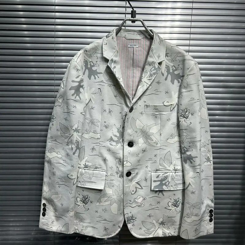 Thom Browne Thom Browne Multicolor Cotton Long Sleeve Jacket 0089 Size US M / EU 48-50 / 2 - 3 Thumbnail