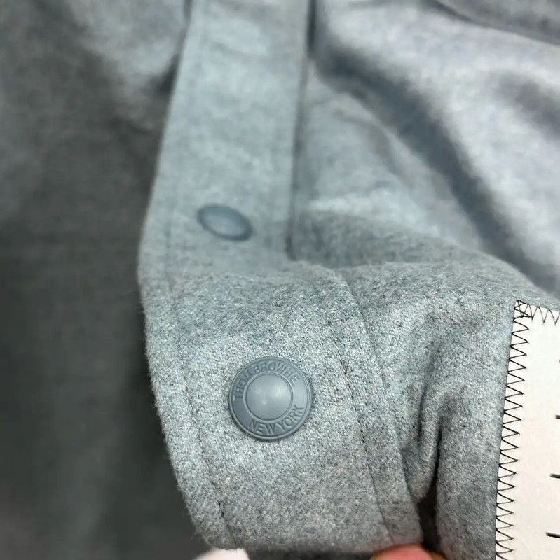 Thom Browne Thom Browne Gray-Blue Wool Blend Cardigan 0089 Size US XXL / EU 58 / 5 - 5 Thumbnail