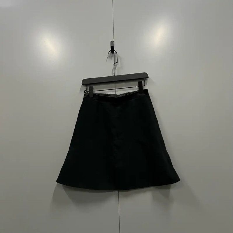 Givenchy Givenchy Black Cotton Summer Skirt 0089 Size 28" / US 6 / IT 42 - 2 Thumbnail