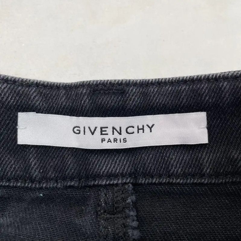 Givenchy Givenchy Black Cotton Mini Skirt for Women 0089 Size 23" - 6 Thumbnail