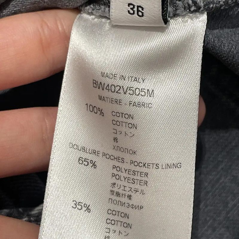Givenchy Givenchy Gray Cotton A-Line Skirt Summer Edition 0089 Size 23" - 4 Thumbnail