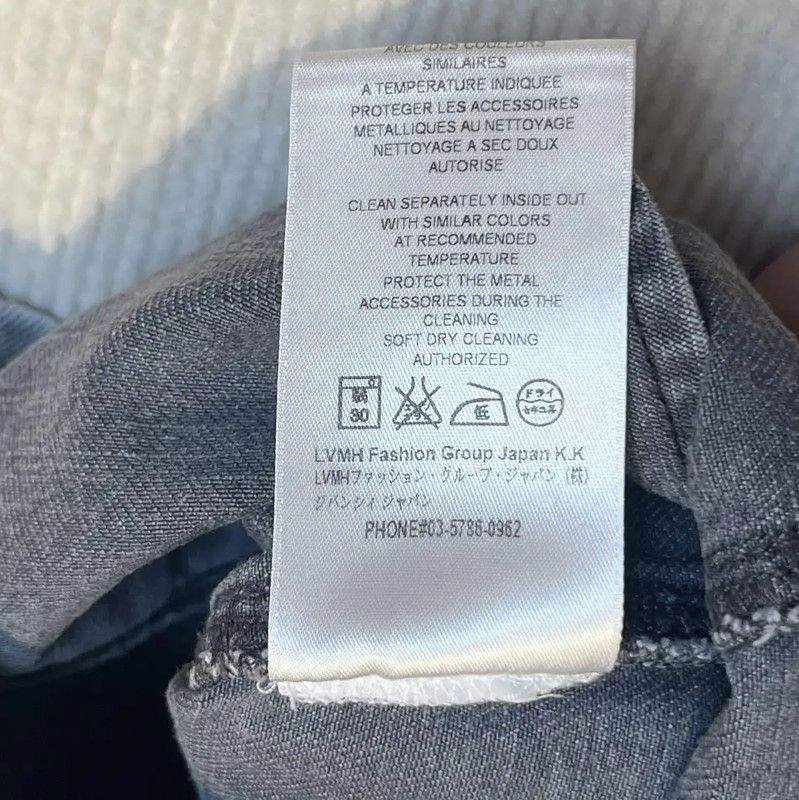 Givenchy Givenchy Gray Cotton A-Line Skirt Summer Edition 0089 Size 23" - 5 Thumbnail