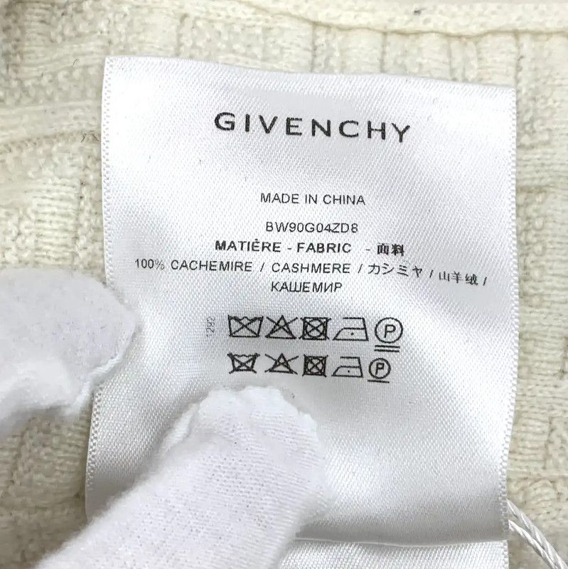 Givenchy Givenchy Women's Beige Cashmere Cardigan 0089 Size S / US 4 / IT 40 - 7 Thumbnail