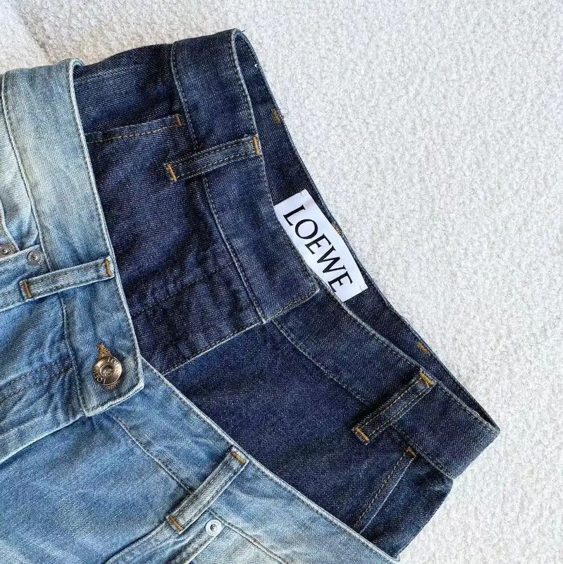 Loewe Loewe Multi-Color Women's Denim Pants 0089 Size 28" / US 6 / IT 42 - 4 Thumbnail