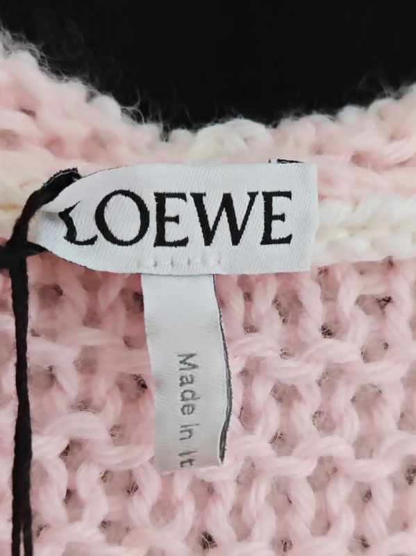 Loewe Loewe White Wool Short Sleeve Cardigan 0089 Size M / US 6-8 / IT 42-44 - 7 Thumbnail