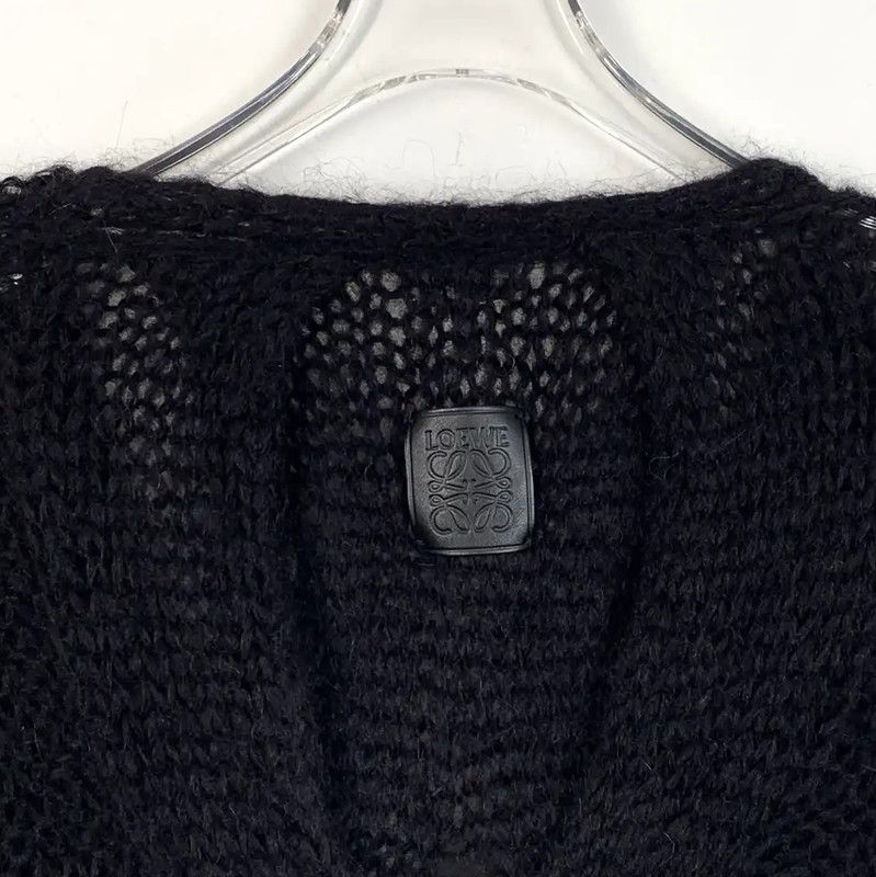 Loewe Loewe Black Mohair Women's Cardigan 0089 Size S / US 4 / IT 40 - 5 Thumbnail