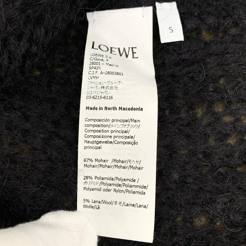 Loewe Loewe Black Mohair Women's Cardigan 0089 Size S / US 4 / IT 40 - 7 Thumbnail