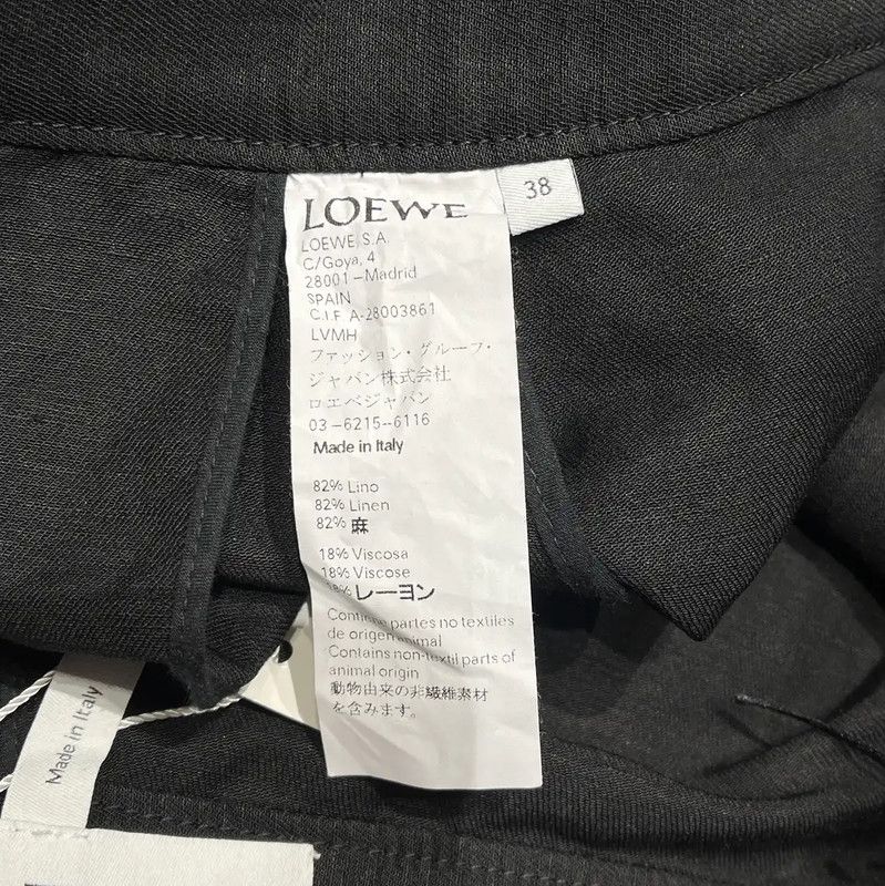 Loewe Loewe Irregular Black Midi Skirt for Women 0089 Size 28" / US 6 / IT 42 - 4 Thumbnail