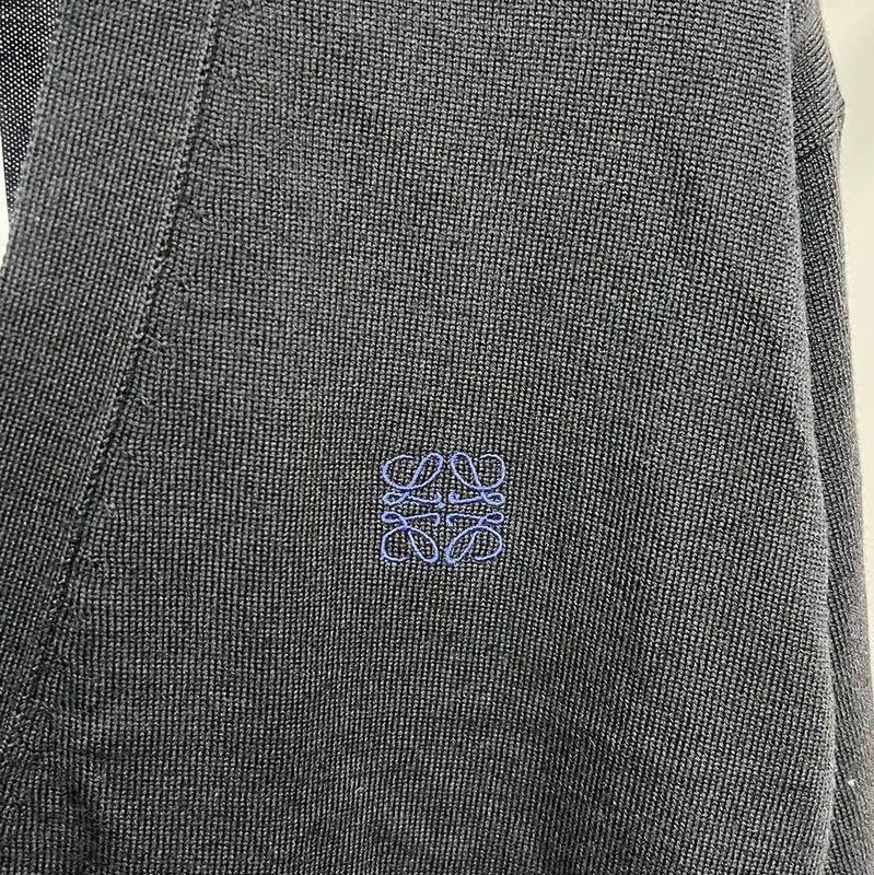 Loewe Loewe Dark Blue Wool Women's Cardigan 0089 Size S / US 4 / IT 40 - 3 Thumbnail