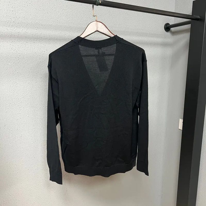 Loewe Loewe Dark Blue Wool Women's Cardigan 0089 Size S / US 4 / IT 40 - 2 Thumbnail