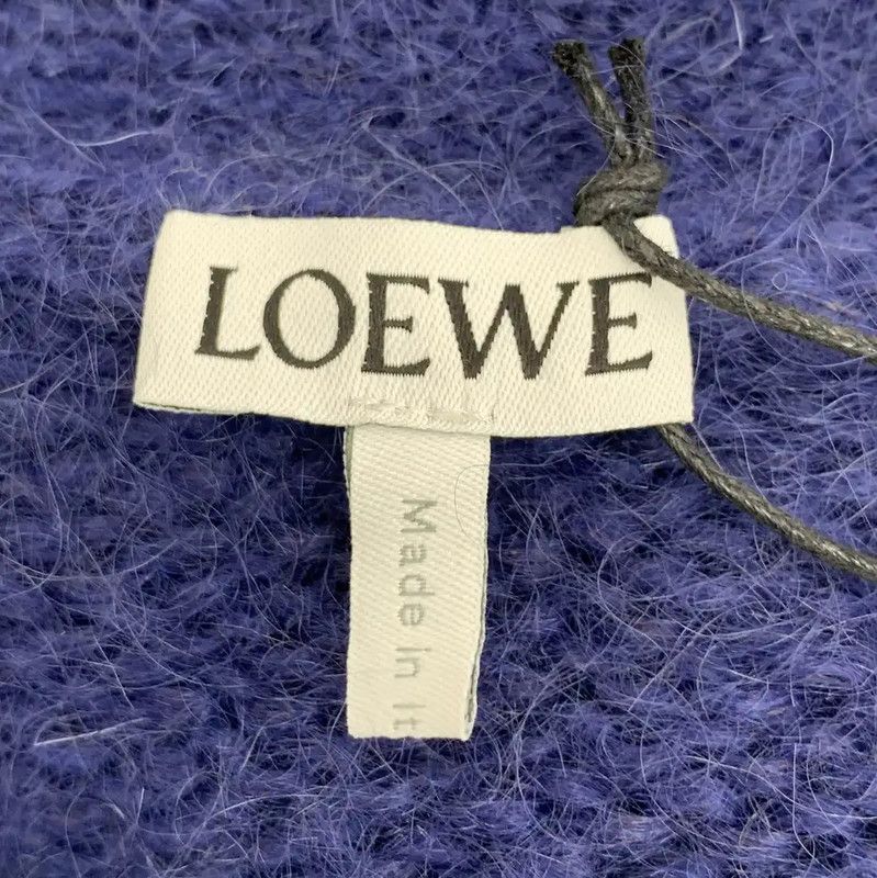 Loewe Loewe Navy Blue Mohair Women's Cardigan 0089 Size M / US 6-8 / IT 42-44 - 6 Thumbnail