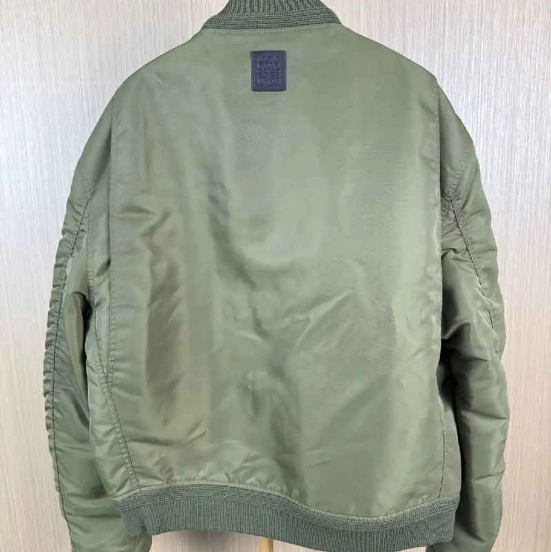 Loewe Loewe Military Green Nylon Bomber Jacket 0089 Size XXL / US 16-18 / IT 52-54 - 2 Thumbnail