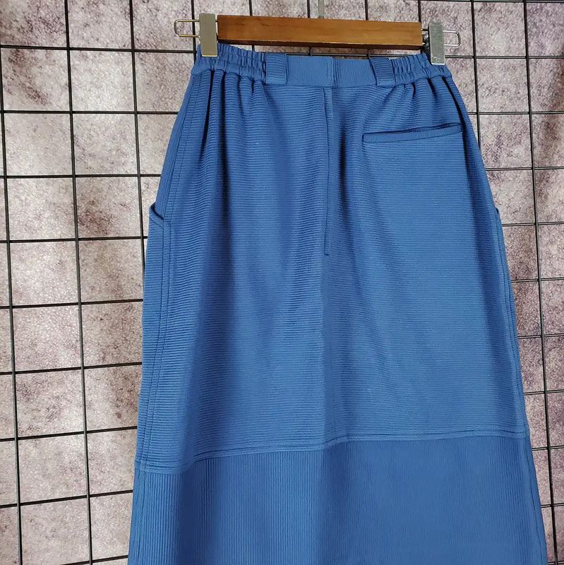 Dior Dior Embroidered Blue Midi Skirt for Women 0089 Size 28" / US 6 / IT 42 - 4 Thumbnail