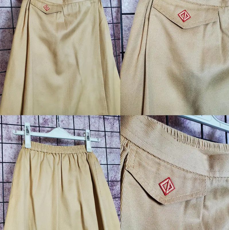 Dior Dior Irregular Summer Cotton Skirt in Light Brown 0089 Size 23" - 2 Thumbnail