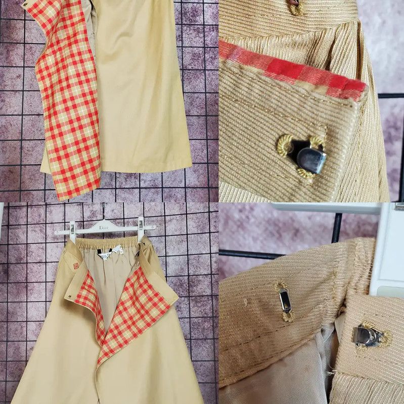 Dior Dior Irregular Summer Cotton Skirt in Light Brown 0089 Size 23" - 3 Thumbnail