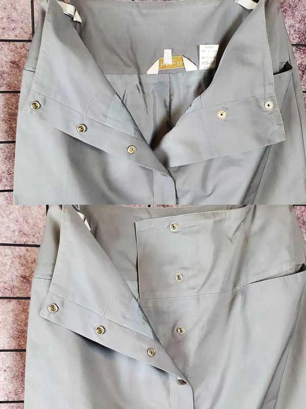 Dior Dior A-Line Gray Cotton Summer Skirt 0089 Size 28" / US 6 / IT 42 - 4 Thumbnail